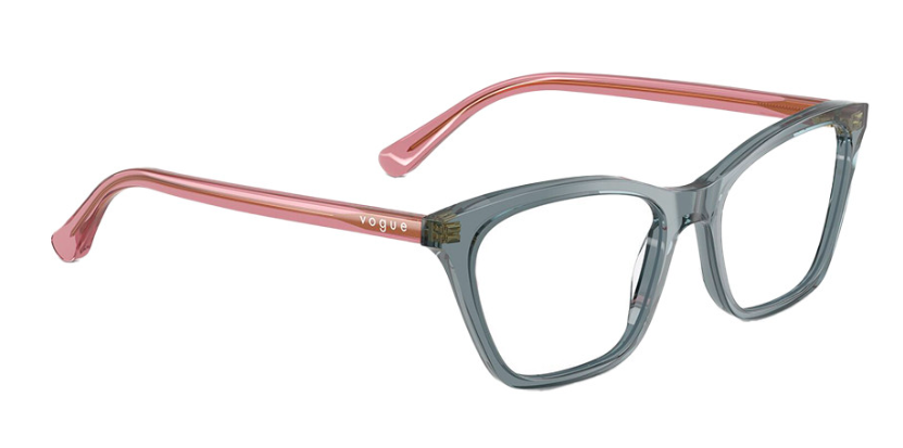 Vogue gray and pink wayfarer frame