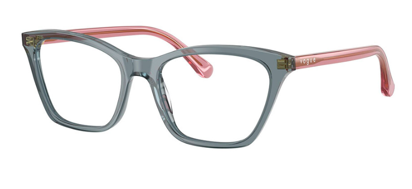 Vogue gray pink frame side view