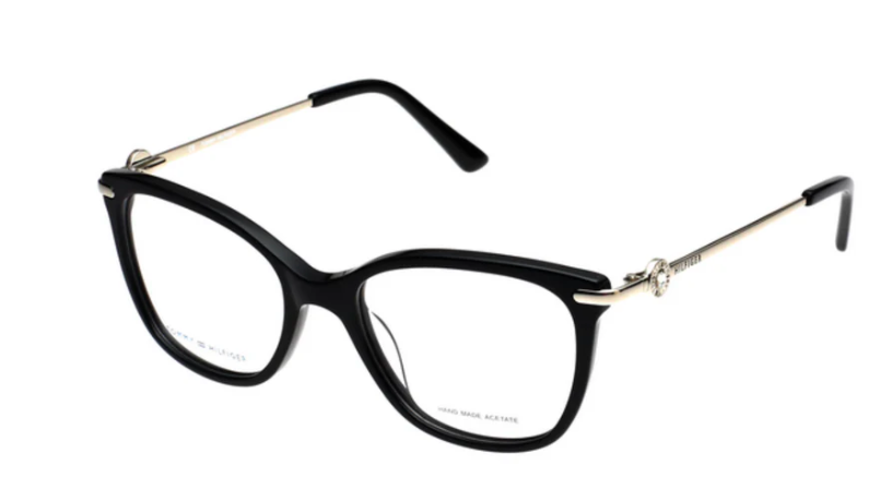 Calvin Klein black and gold acetate frame