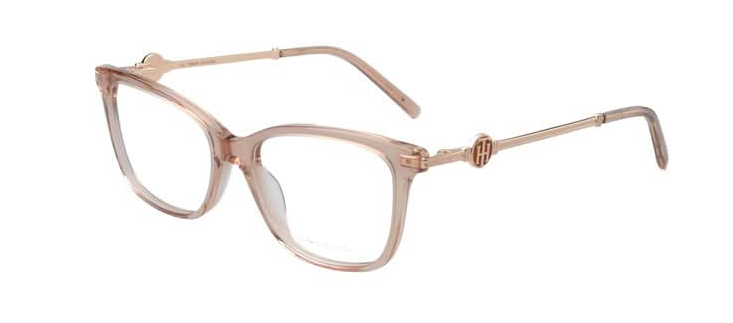 Tommy Hilfiger nude tan rectangular frame