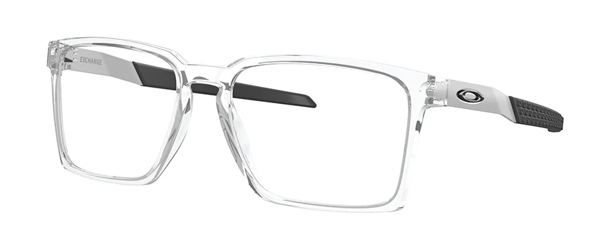 Oakley clear and black exchange frame