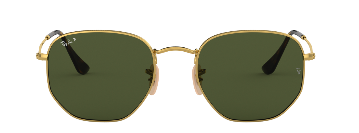 Ray-Ban Aviator gold green side view