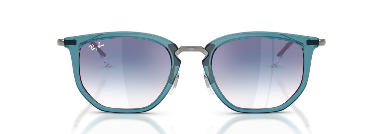 Ray-Ban teal sunglasses front